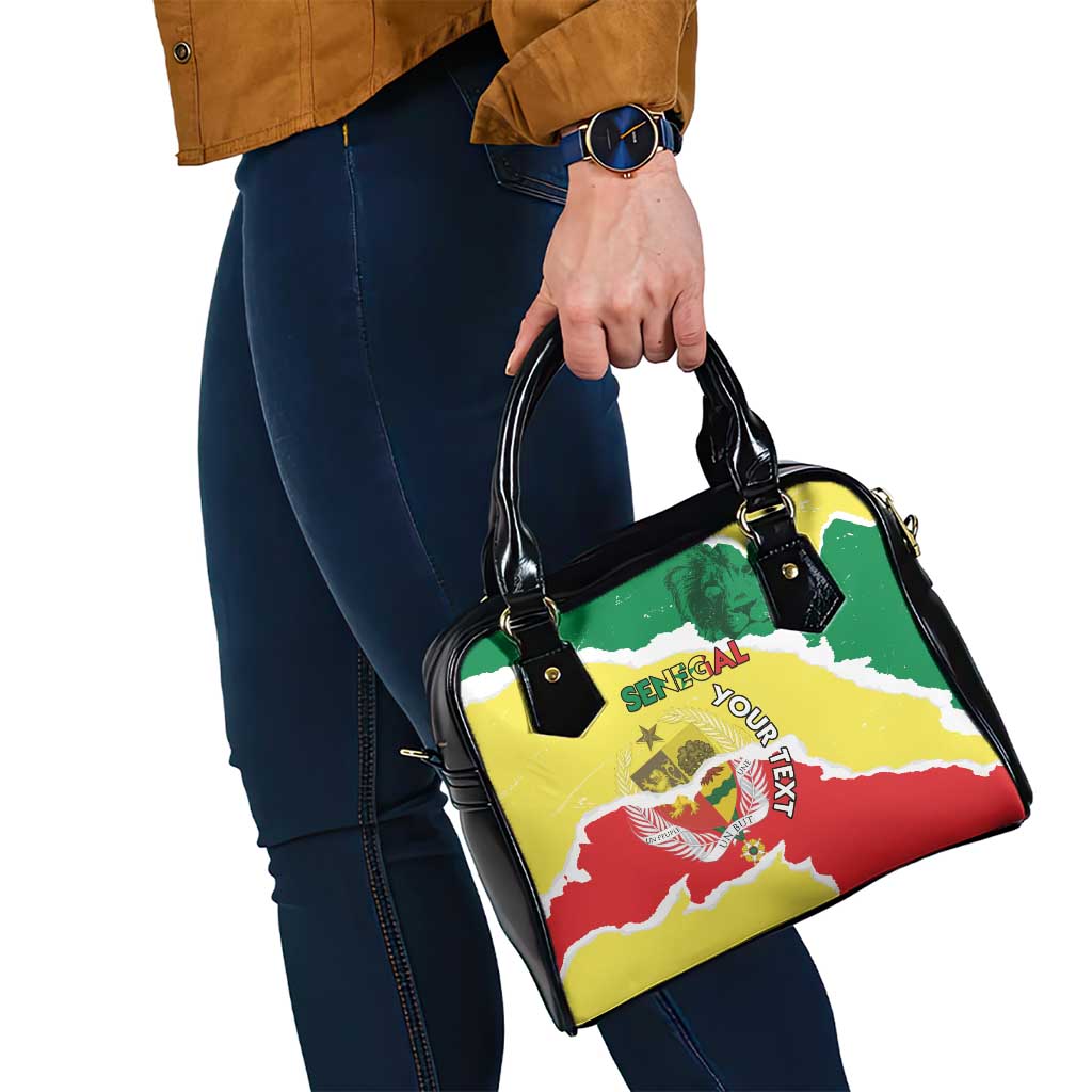 Custom Senegal Beach Soccer 2025 Shoulder Handbag Allez Lions de la Teranga LT15