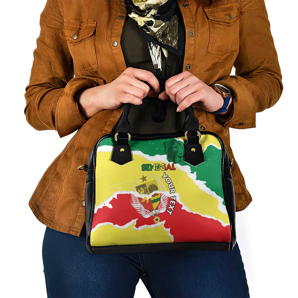 Custom Senegal Beach Soccer 2025 Shoulder Handbag Allez Lions de la Teranga LT15