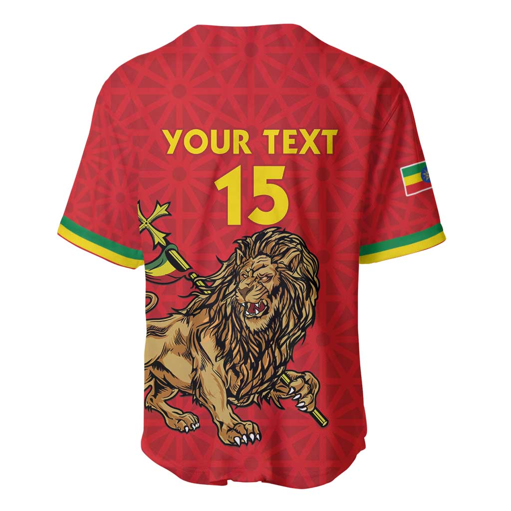 Custom Ethiopia Football Baseball Jersey Go Champions LT15