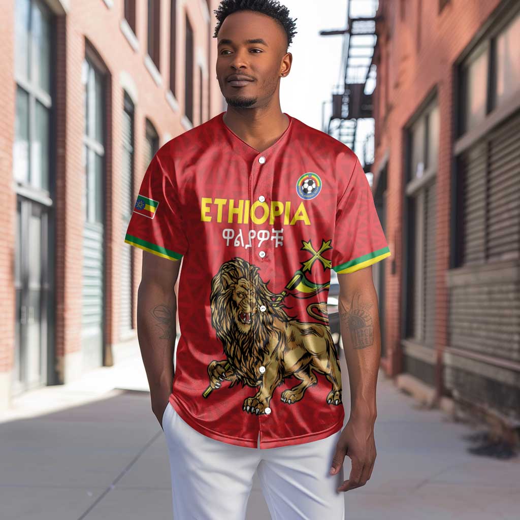 Custom Ethiopia Football Baseball Jersey Go Champions LT15