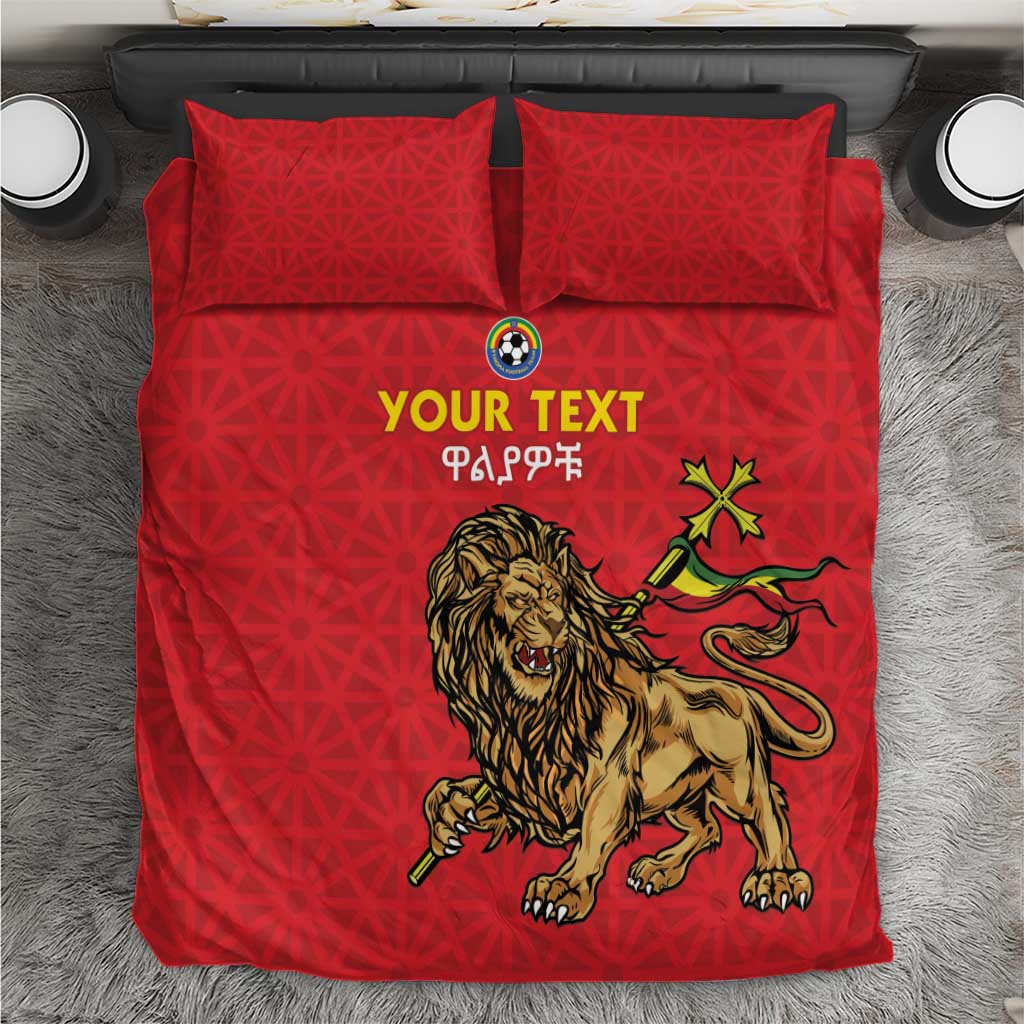 Custom Ethiopia Football Bedding Set Go Champions LT15