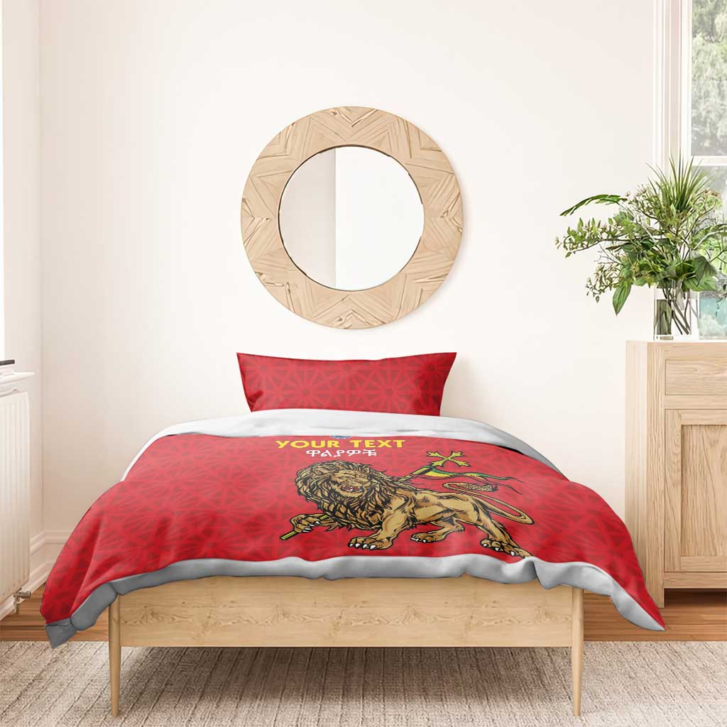 Custom Ethiopia Football Bedding Set Go Champions LT15