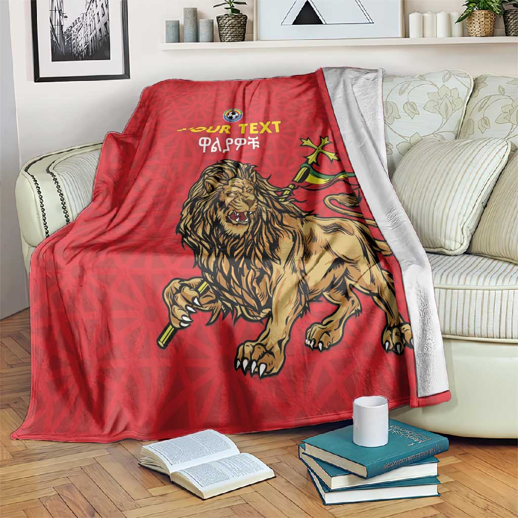 Custom Ethiopia Football Blanket Go Champions LT15