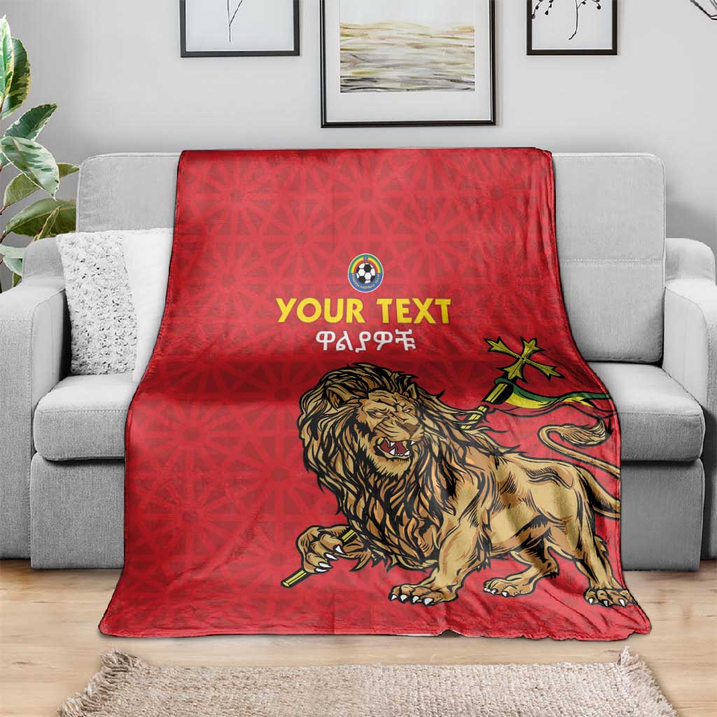 Custom Ethiopia Football Blanket Go Champions LT15