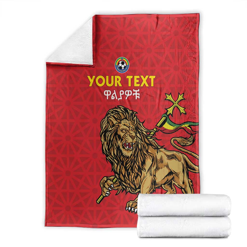 Custom Ethiopia Football Blanket Go Champions LT15
