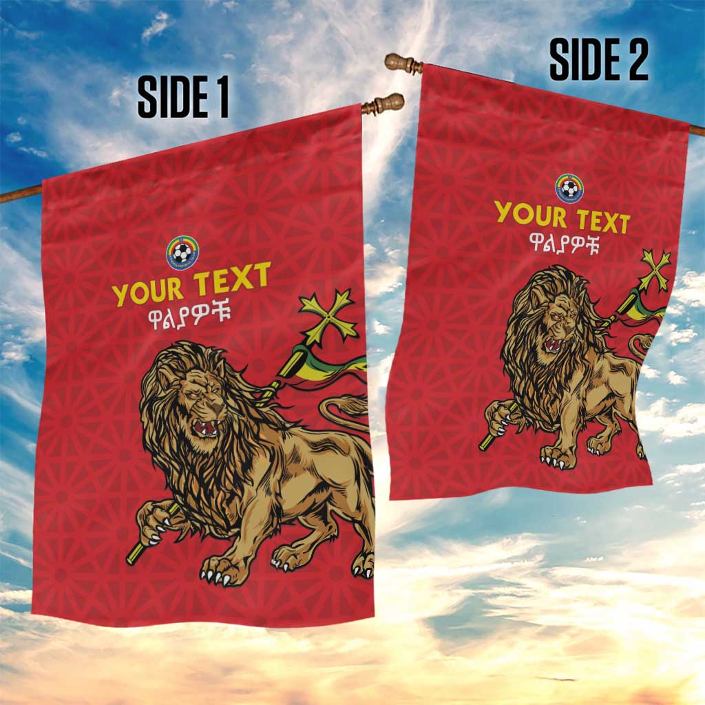 Custom Ethiopia Football Garden Flag Go Champions LT15