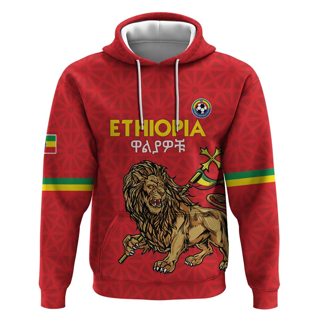 Custom Ethiopia Football Hoodie Come On Walia Ibex LT15