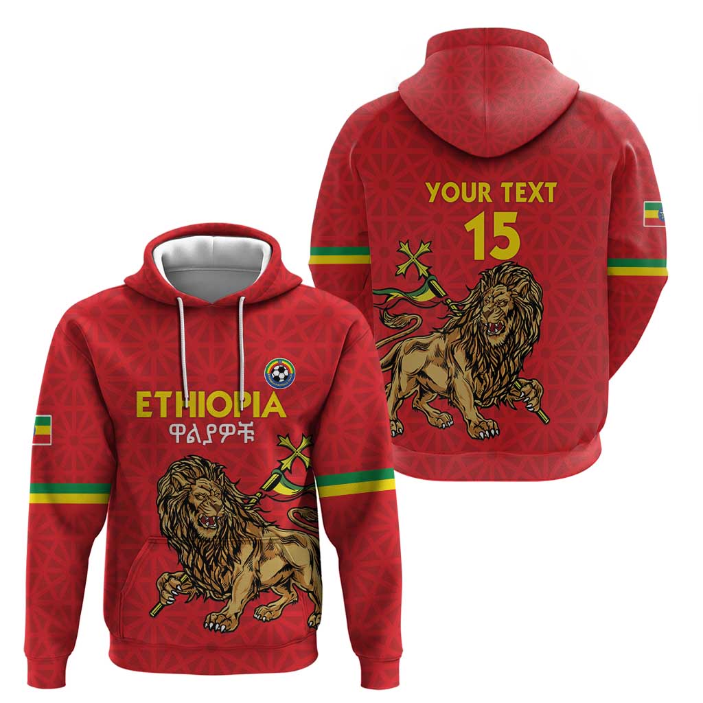 Custom Ethiopia Football Hoodie Come On Walia Ibex LT15