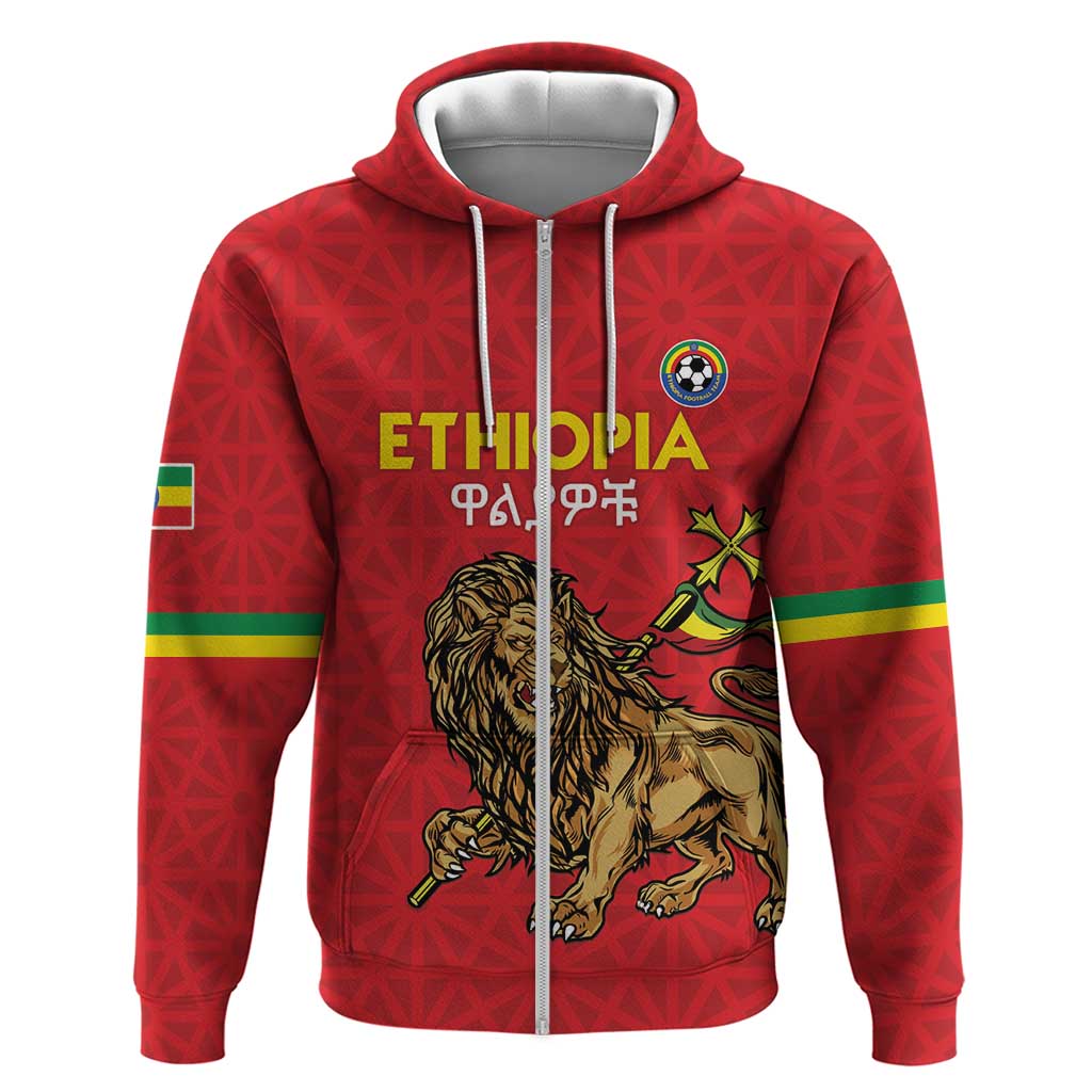 Custom Ethiopia Football Hoodie Come On Walia Ibex LT15