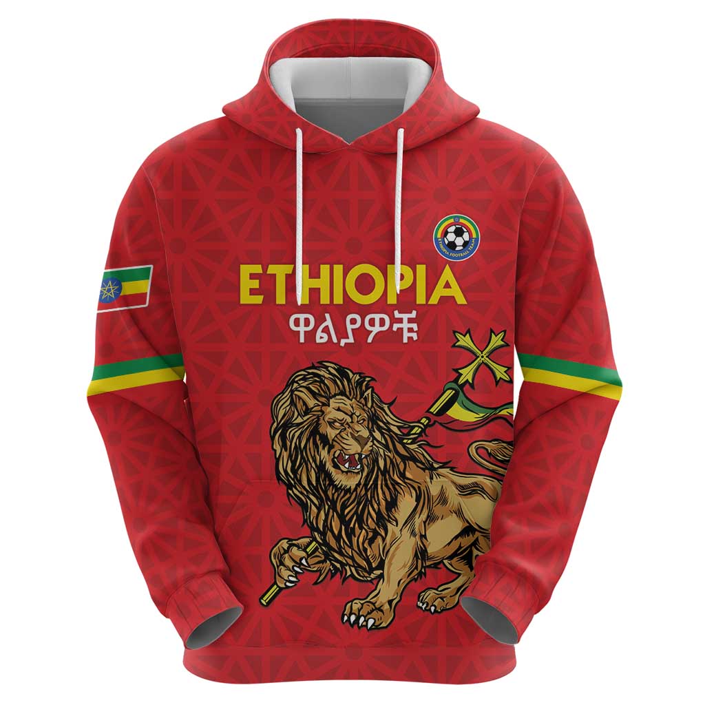 Custom Ethiopia Football Hoodie Come On Walia Ibex LT15