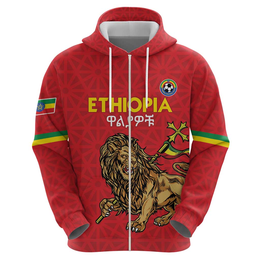 Custom Ethiopia Football Hoodie Come On Walia Ibex LT15