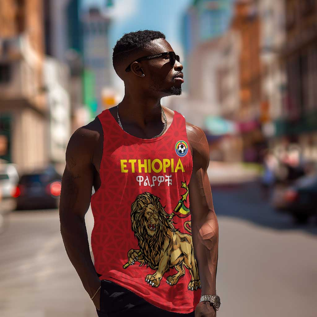 Custom Ethiopia Football Men Tank Top Go Champions LT15