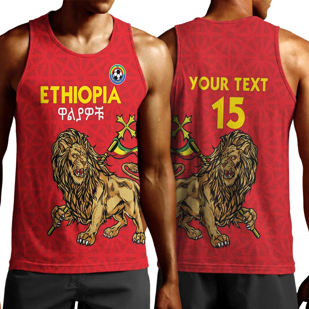 Custom Ethiopia Football Men Tank Top Go Champions LT15