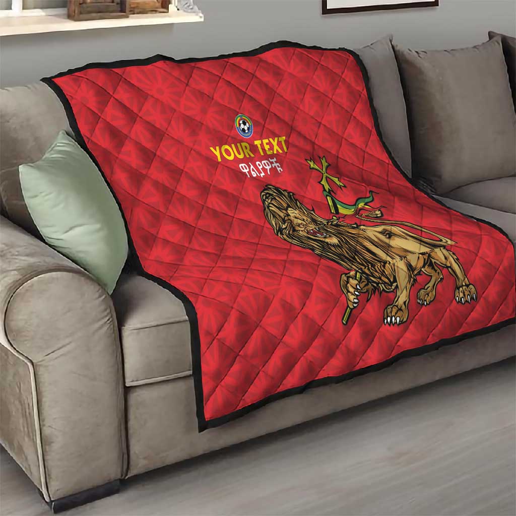 Custom Ethiopia Football Quilt Go Champions LT15