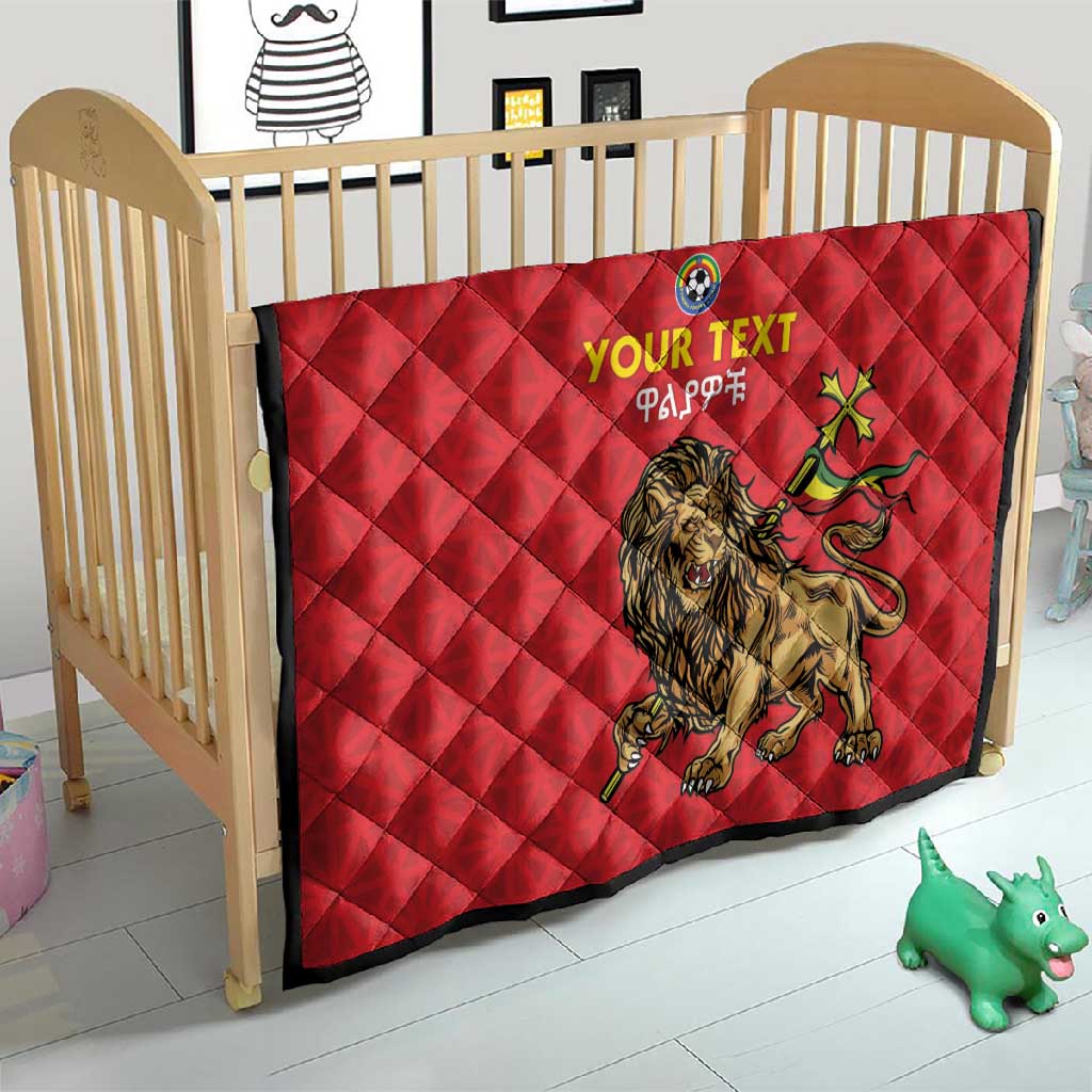 Custom Ethiopia Football Quilt Go Champions LT15