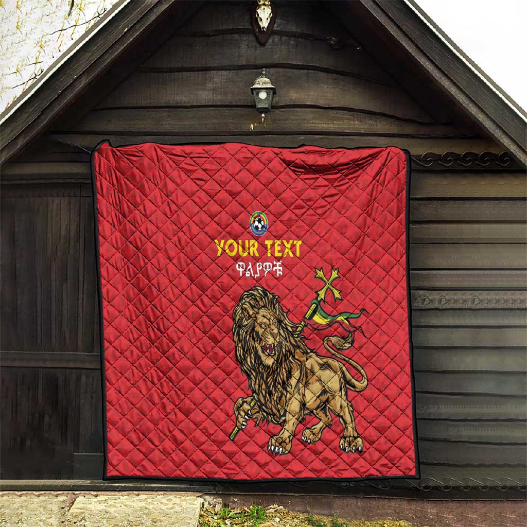Custom Ethiopia Football Quilt Go Champions LT15
