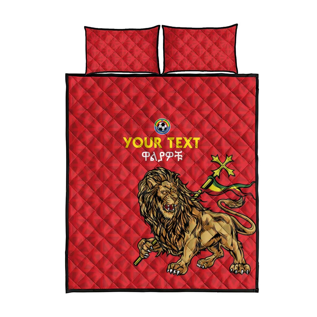 Custom Ethiopia Football Quilt Bed Set Go Champions LT15