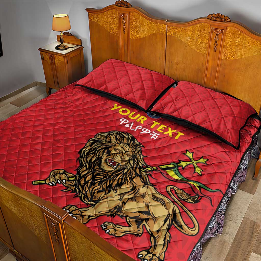 Custom Ethiopia Football Quilt Bed Set Go Champions LT15