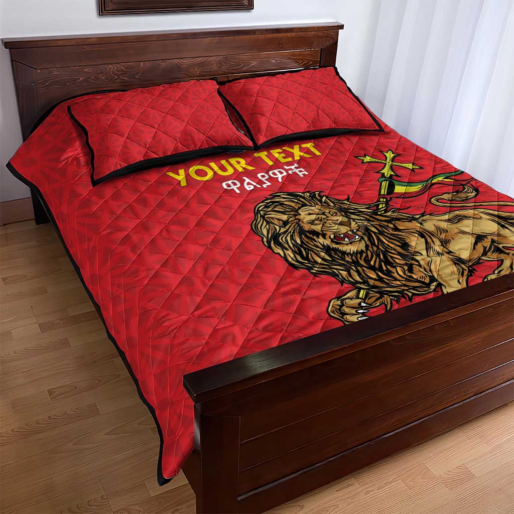Custom Ethiopia Football Quilt Bed Set Go Champions LT15