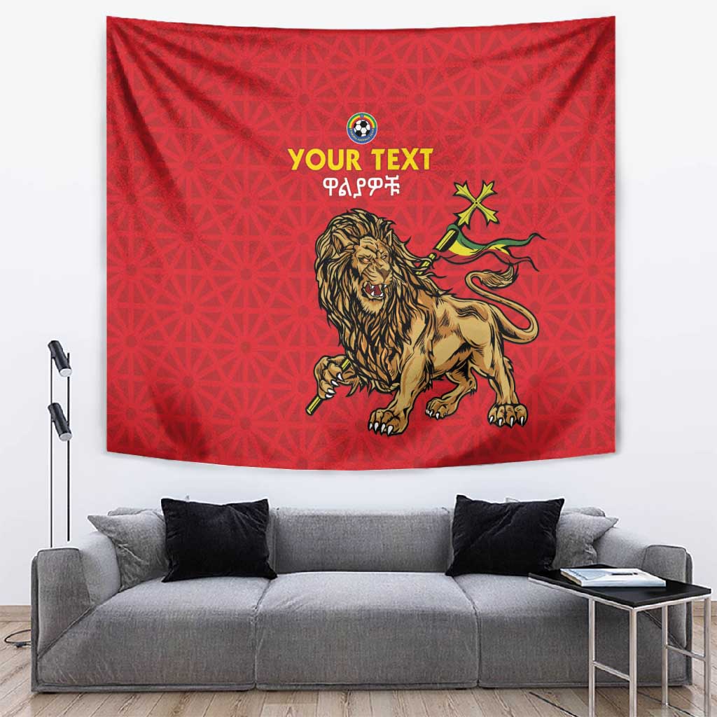 Custom Ethiopia Football Tapestry Go Champions LT15