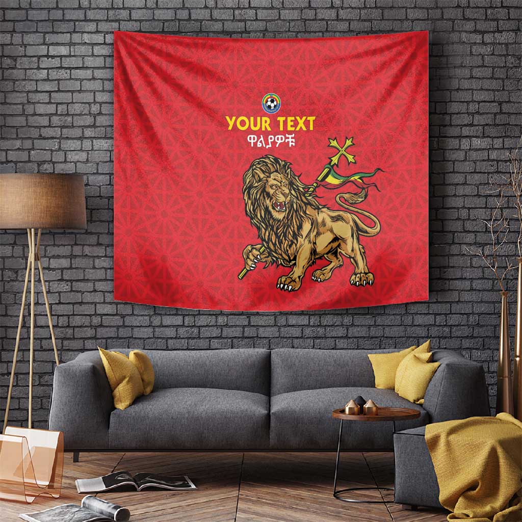 Custom Ethiopia Football Tapestry Go Champions LT15