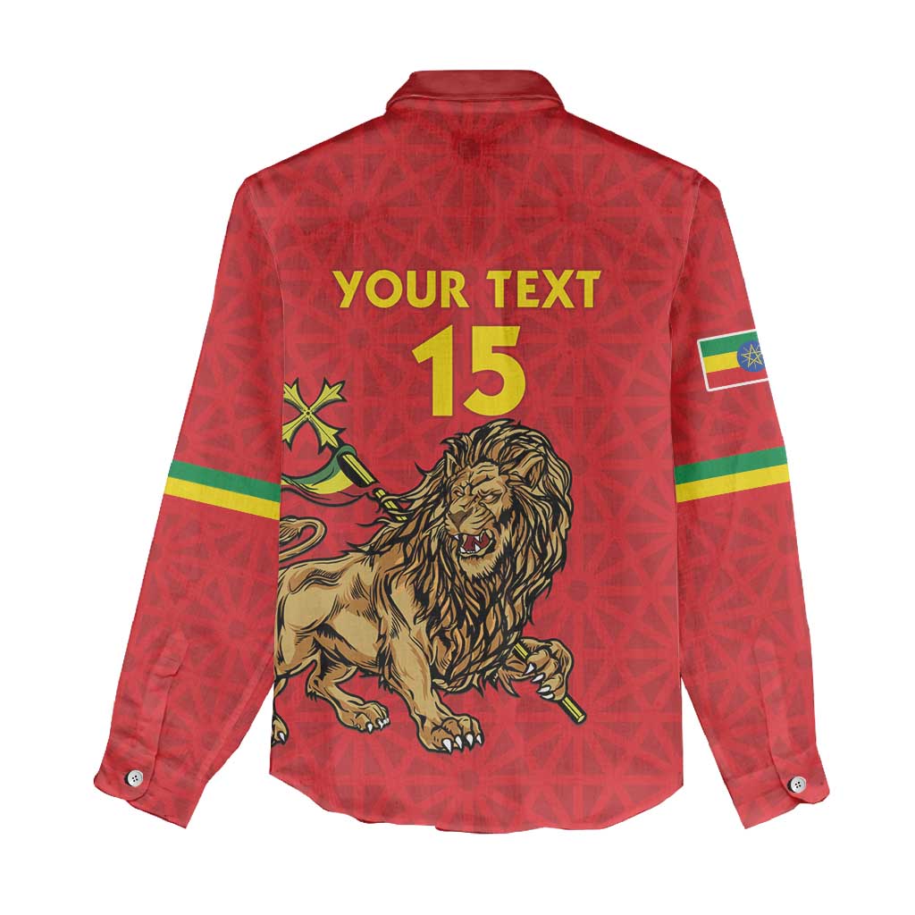 Custom Ethiopia Football Women Casual Shirt Go Champions LT15