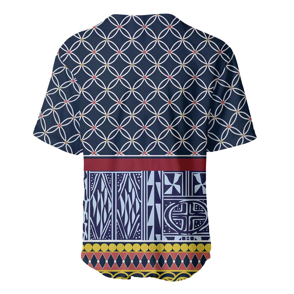 Toghu Bamenda Baseball Jersey Cameroon Traditional Pattern LT15
