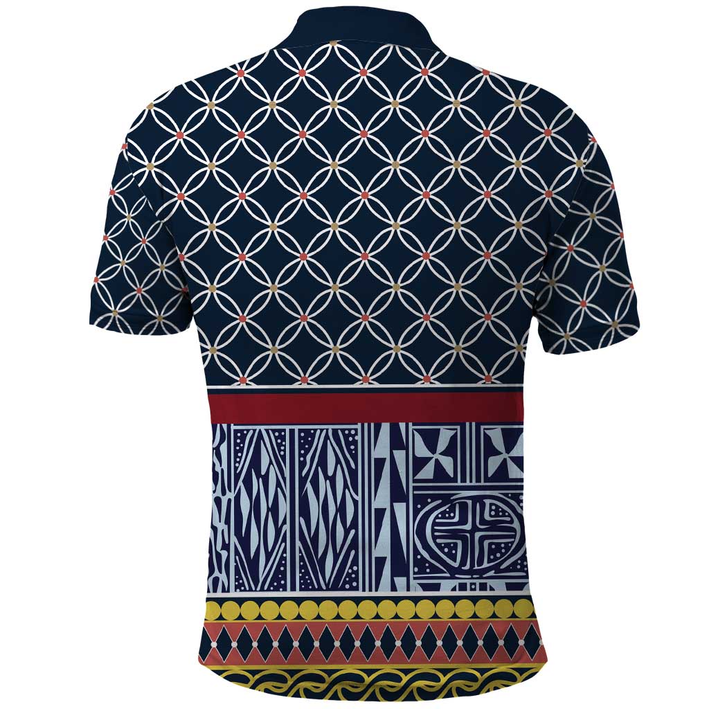 Toghu Bamenda Polo Shirt Cameroon North West Traditional Pattern LT15