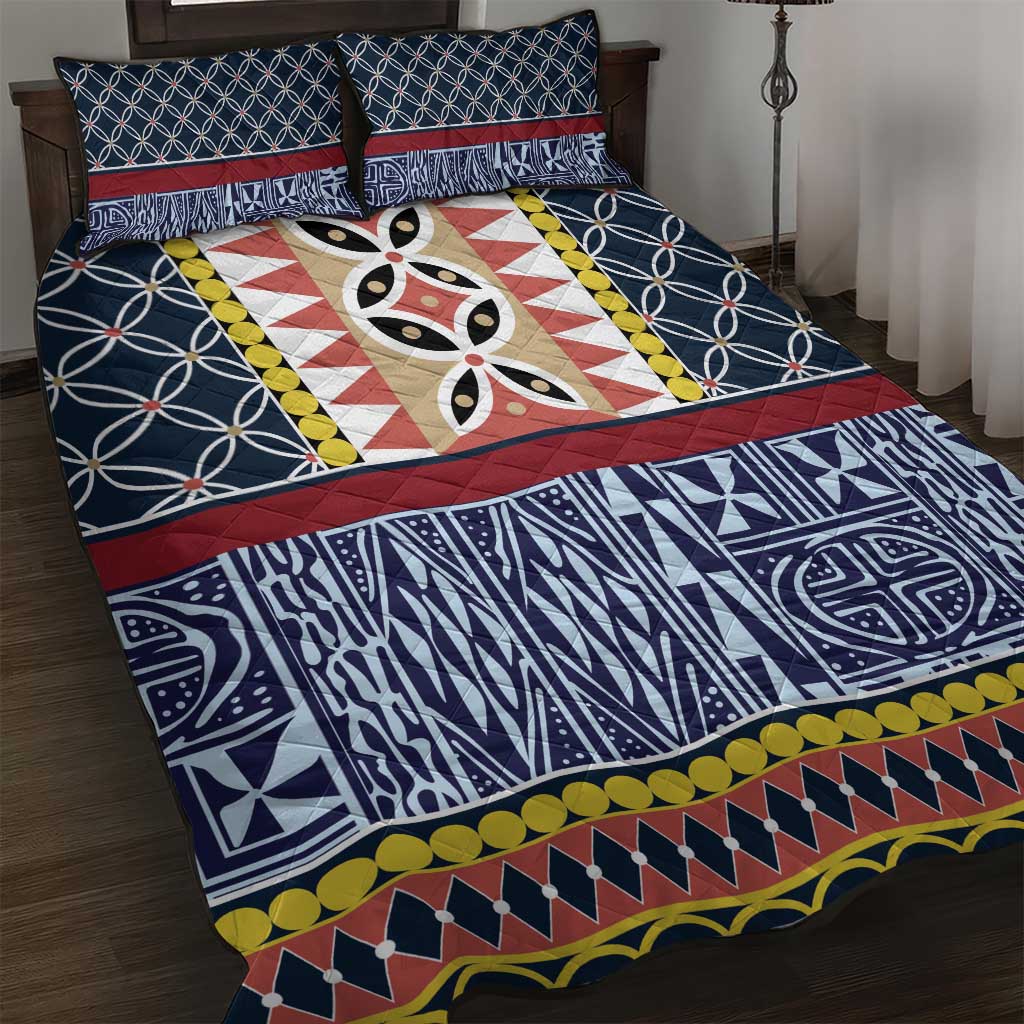Toghu Bamenda Quilt Bed Set Cameroon Traditional Pattern LT15