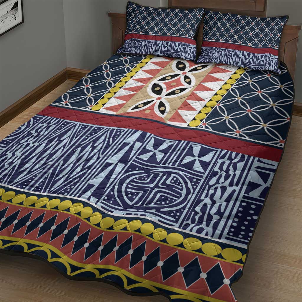 Toghu Bamenda Quilt Bed Set Cameroon Traditional Pattern LT15