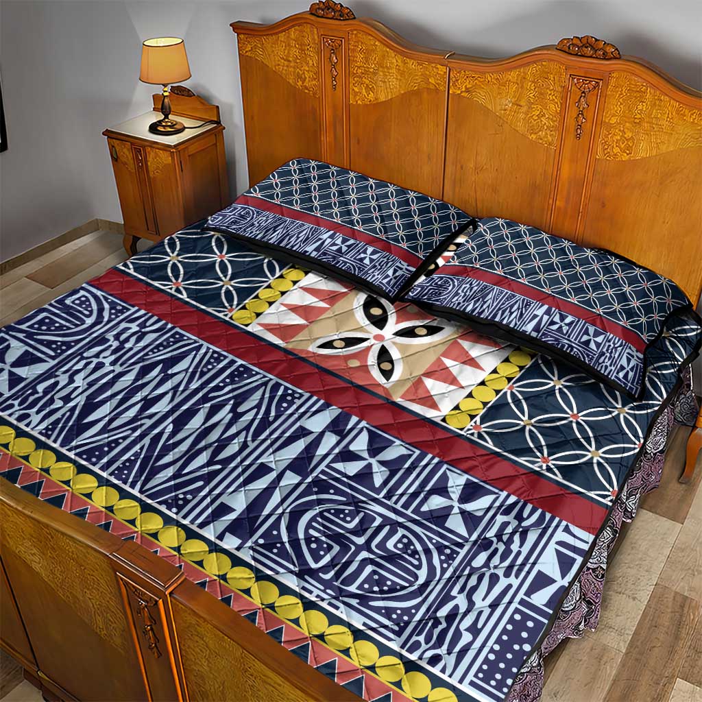 Toghu Bamenda Quilt Bed Set Cameroon Traditional Pattern LT15