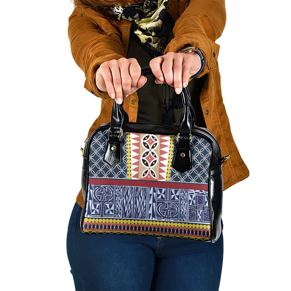 Toghu Bamenda Shoulder Handbag Cameroon North West Traditional Pattern LT15
