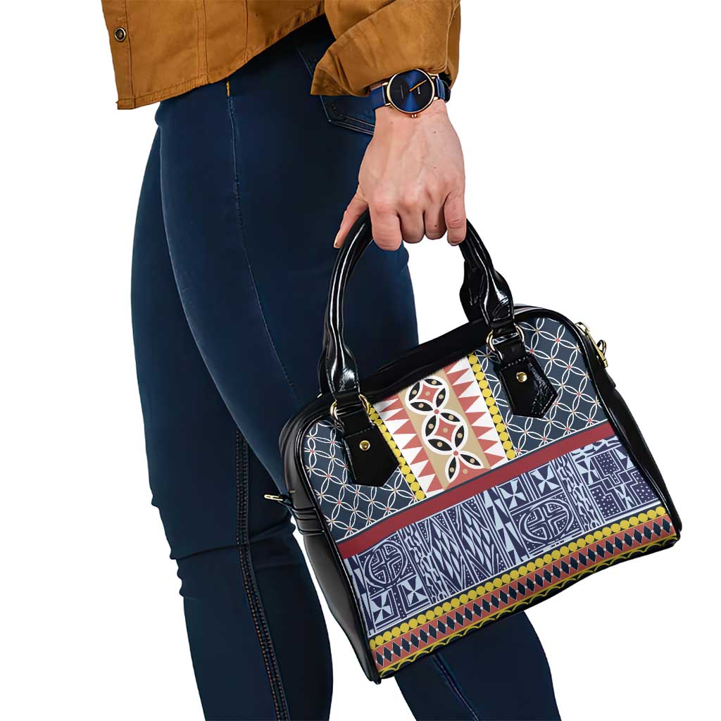 Toghu Bamenda Shoulder Handbag Cameroon North West Traditional Pattern LT15