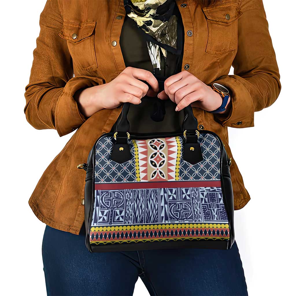 Toghu Bamenda Shoulder Handbag Cameroon North West Traditional Pattern LT15