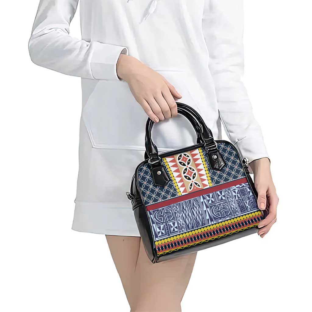 Toghu Bamenda Shoulder Handbag Cameroon North West Traditional Pattern LT15