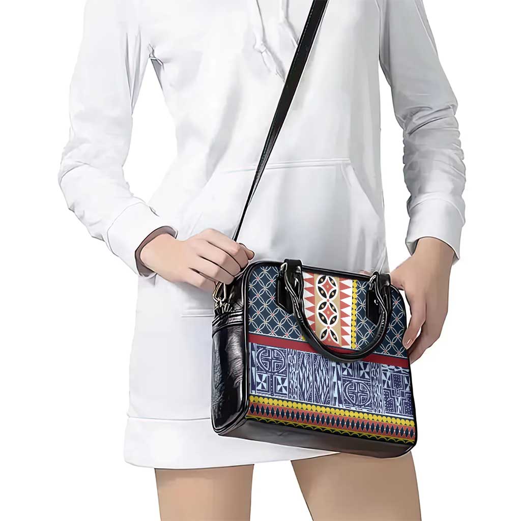 Toghu Bamenda Shoulder Handbag Cameroon North West Traditional Pattern LT15