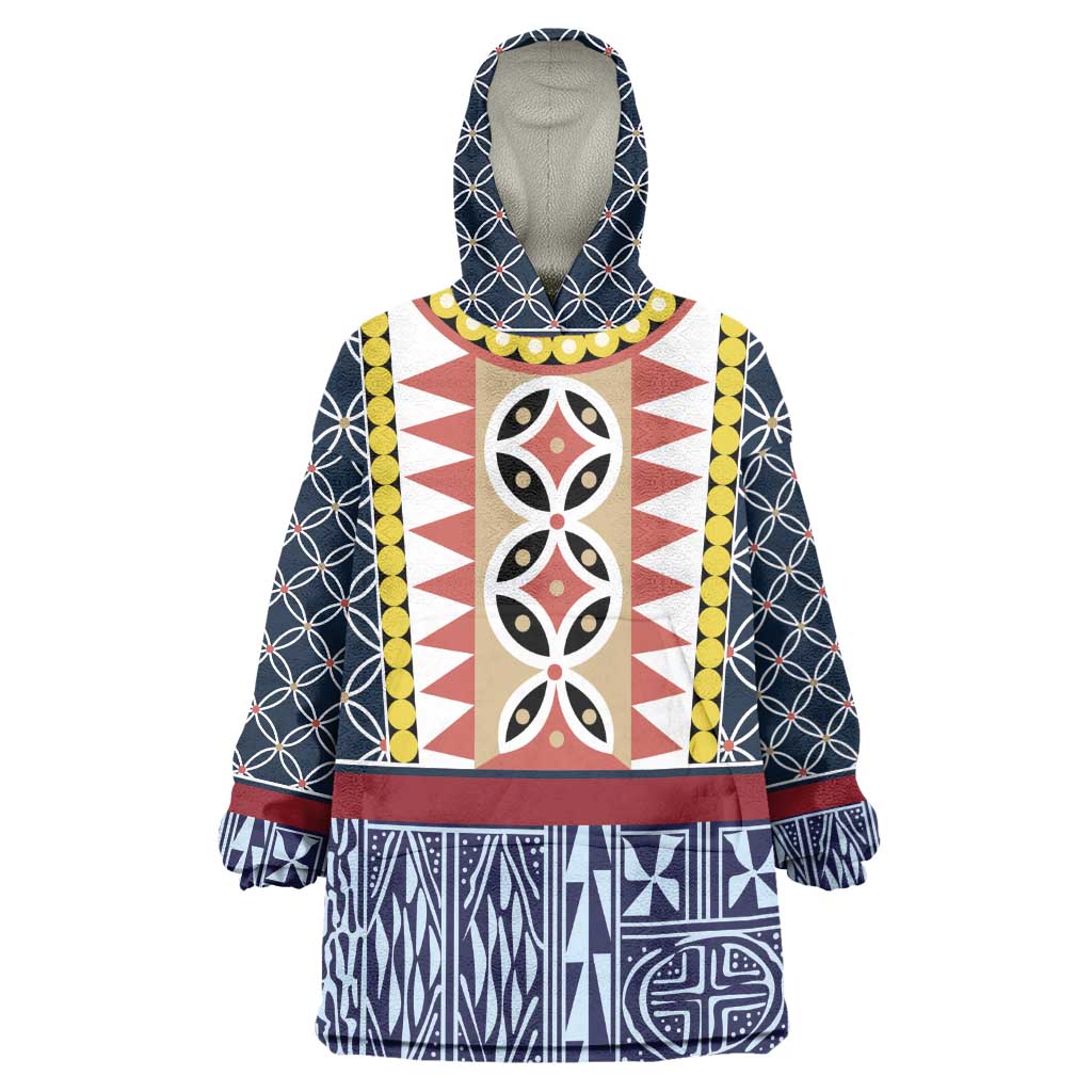 Toghu Bamenda Wearable Blanket Hoodie Cameroon Traditional Pattern LT15