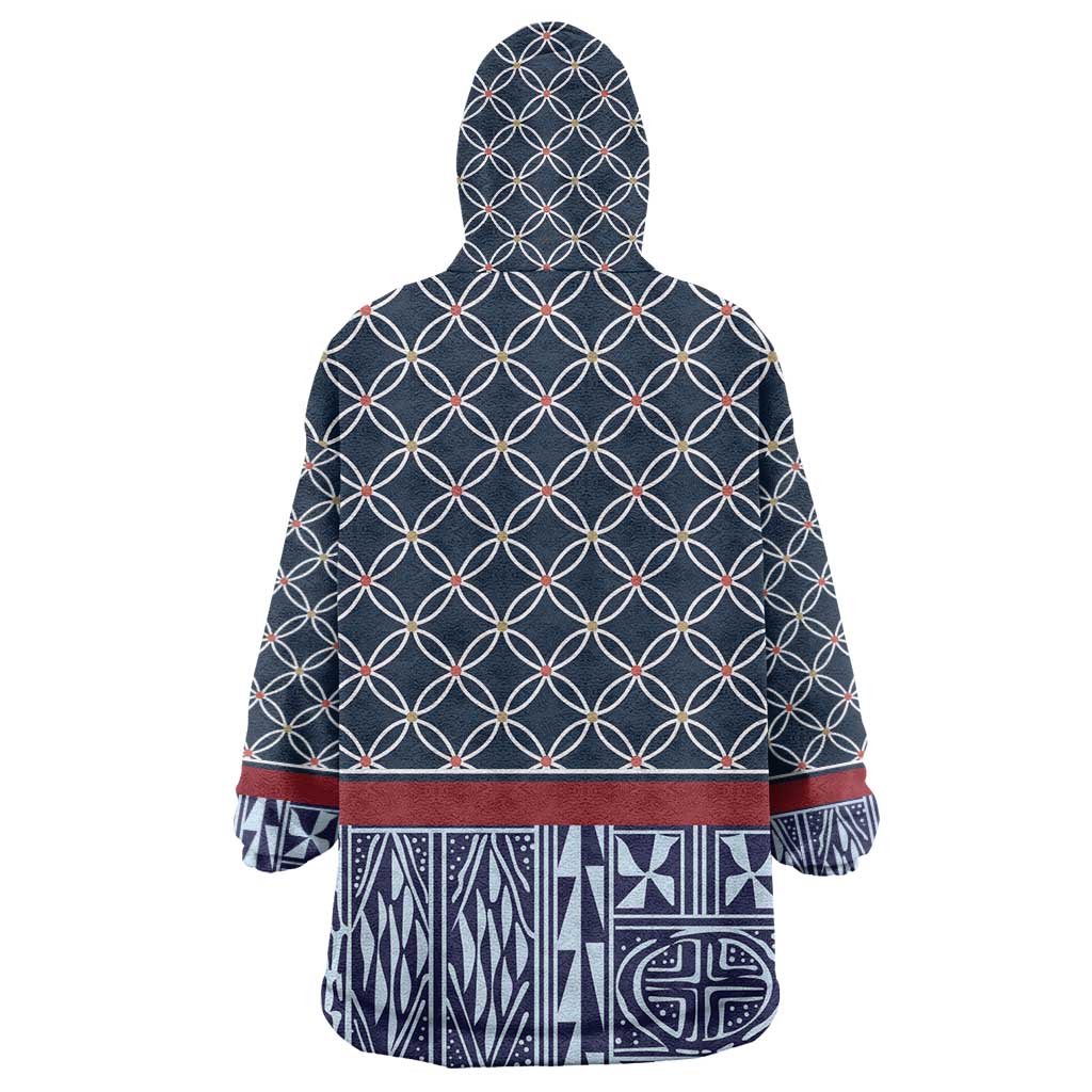 Toghu Bamenda Wearable Blanket Hoodie Cameroon Traditional Pattern LT15