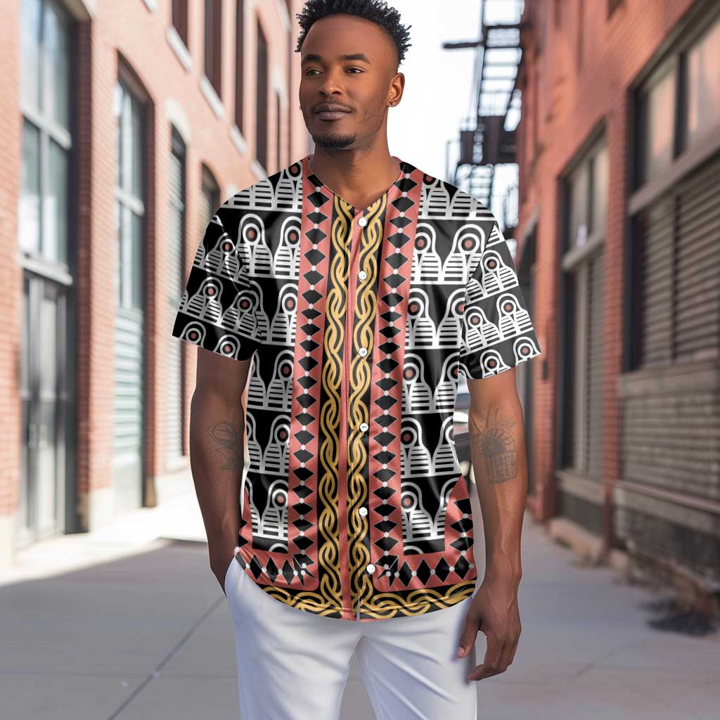 Cameroon Baseball Jersey Toghu Traditional Pattern LT15