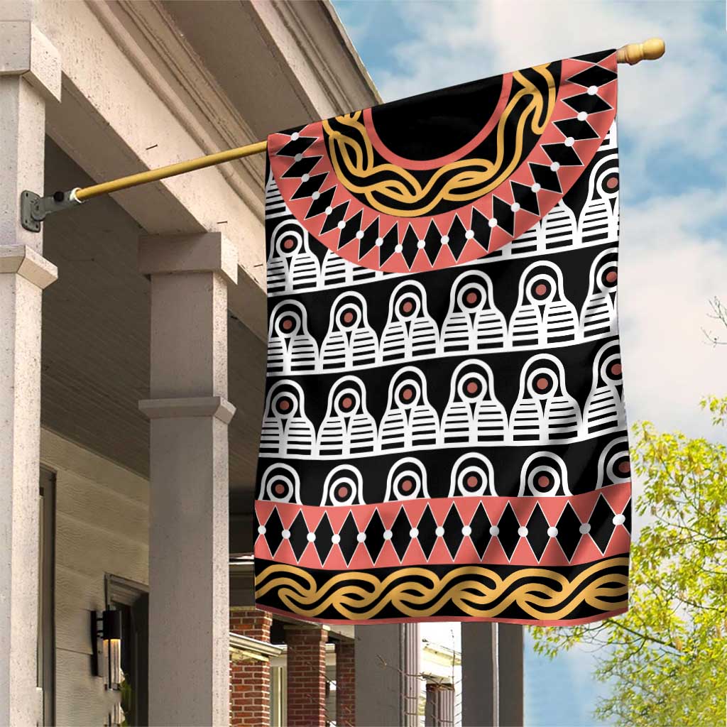Cameroon Garden Flag Toghu Traditional Pattern LT15