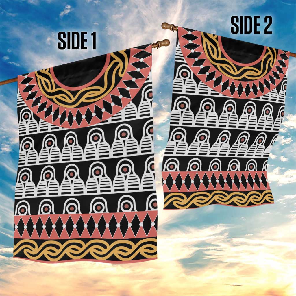 Cameroon Garden Flag Toghu Traditional Pattern LT15