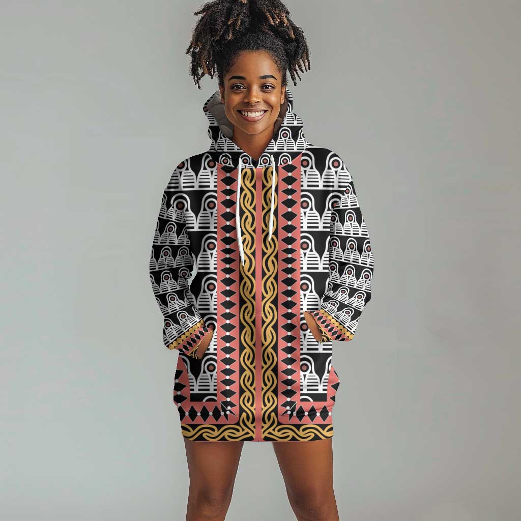 Cameroon Hoodie Dress Toghu Traditional Pattern LT15