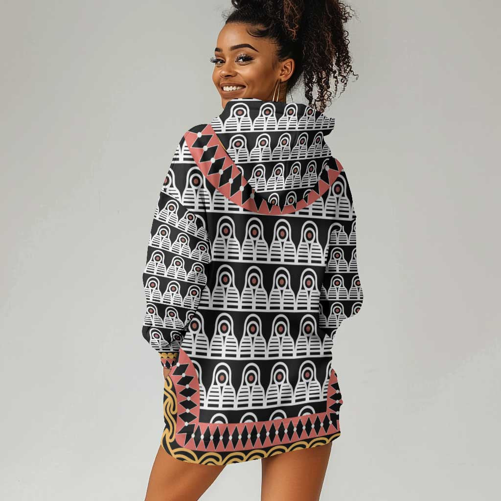 Cameroon Hoodie Dress Toghu Traditional Pattern LT15