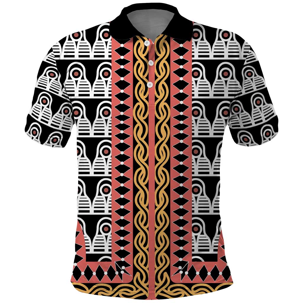 Cameroon Toghu Traditional Pattern Polo Shirt LT15