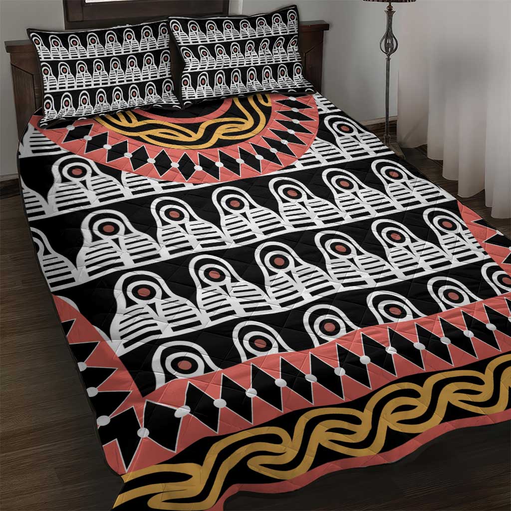 Cameroon Quilt Bed Set Toghu Traditional Pattern LT15
