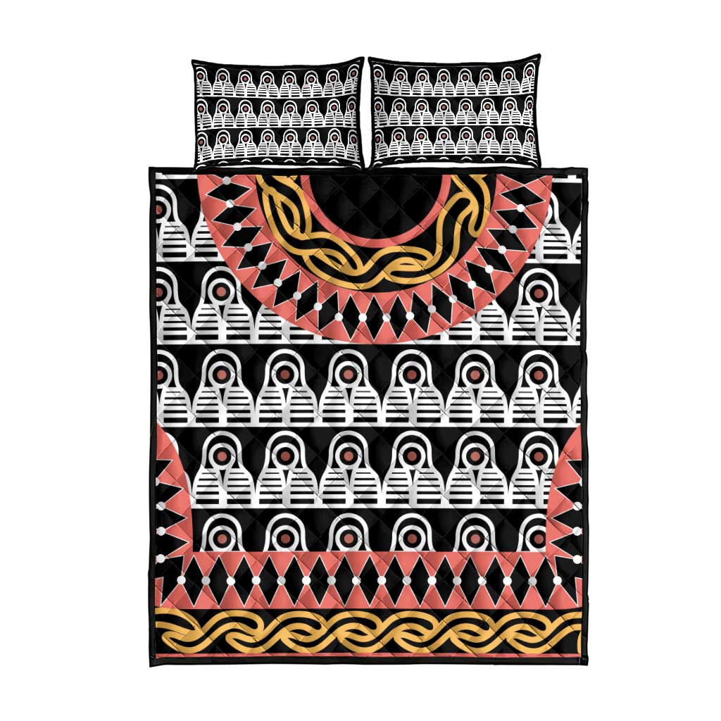 Cameroon Quilt Bed Set Toghu Traditional Pattern LT15