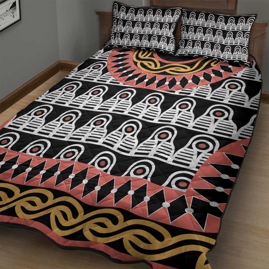 Cameroon Quilt Bed Set Toghu Traditional Pattern LT15