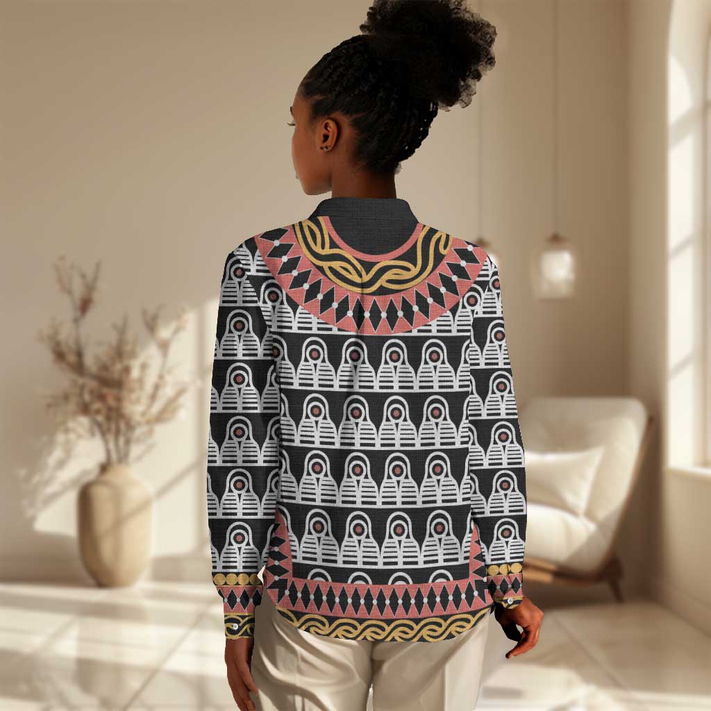 Cameroon Women Casual Shirt Toghu Traditional Pattern LT15