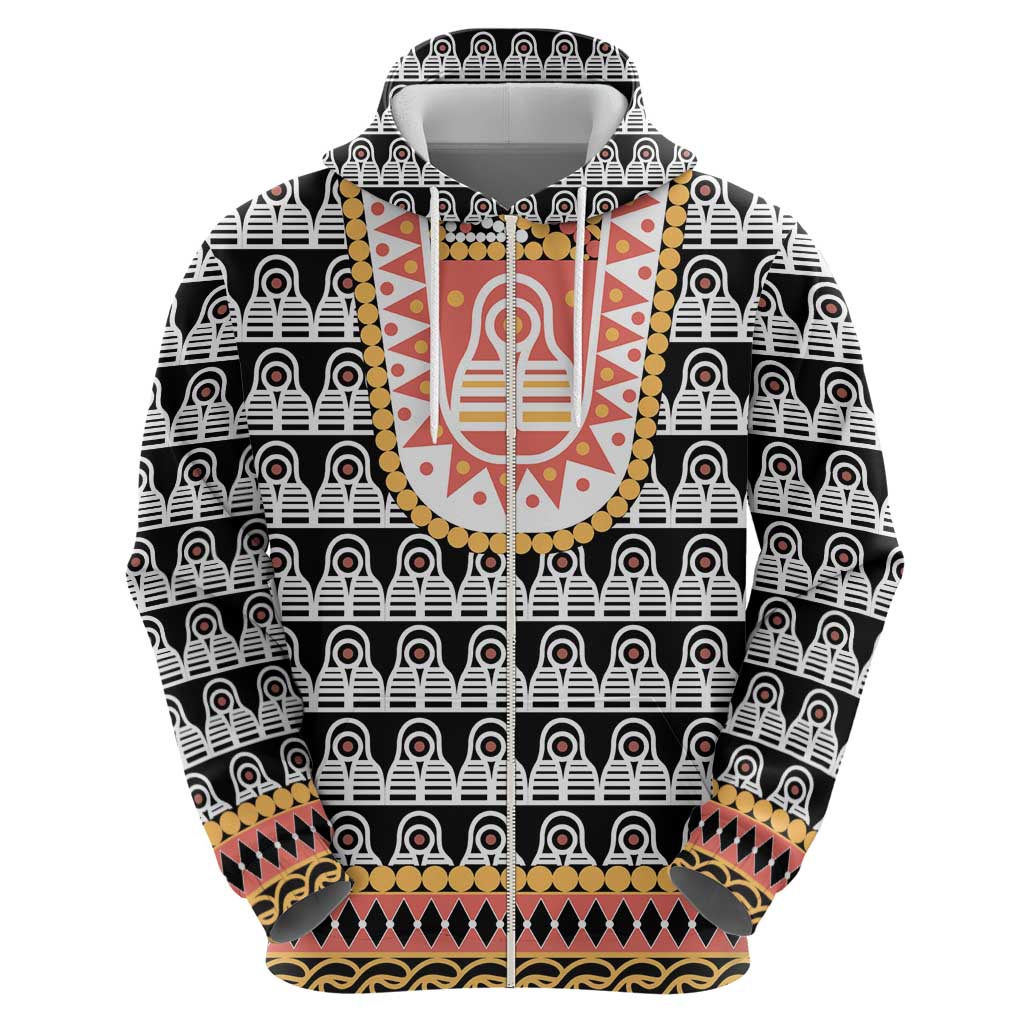 Cameroon Traditional Hoodie Toghu Pattern LT15