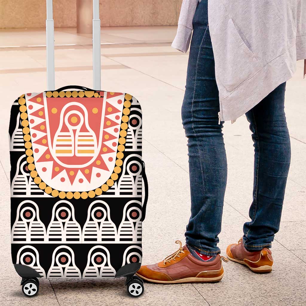 Cameroon Traditional Luggage Cover Toghu Pattern LT15